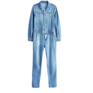 OWN Long Sleeve Denim Boilersuit/Jumpsuit